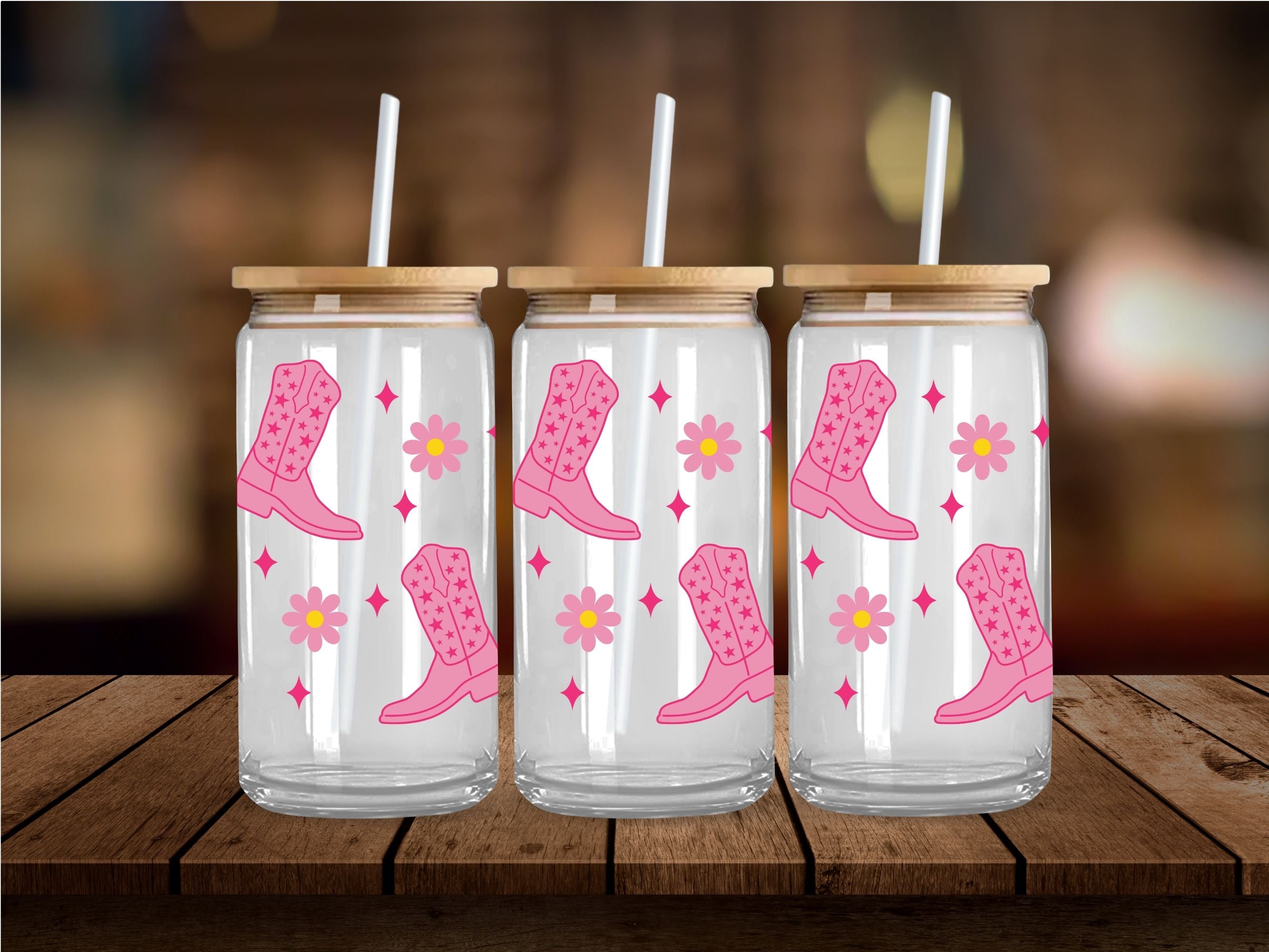 Western Glam UV DTF 16oz Wrap