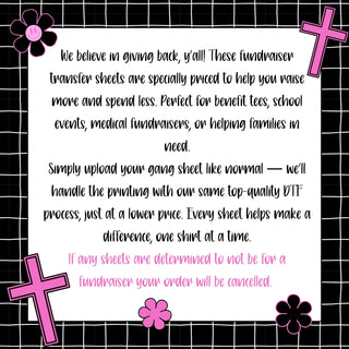 Fundraiser DTF Gang Sheets