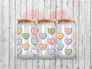 Candy Hearts UV DTF 16oz