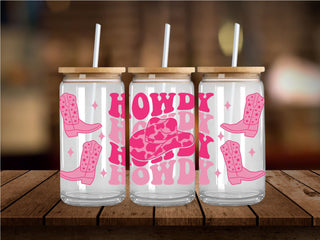 Howdy Pink UV DTF 16oz Wrap