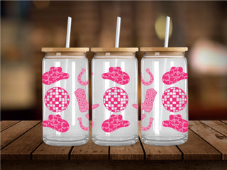 Pink Disco UV DTF 16oz Wrap