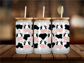 Cute Cow UV DTF 16oz Wrap