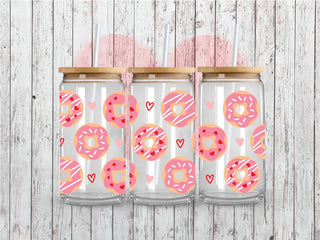 Donut Valentine UV DTF 16oz Wrap
