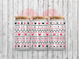 Doodle Valentine UV DTF 16oz Wrap