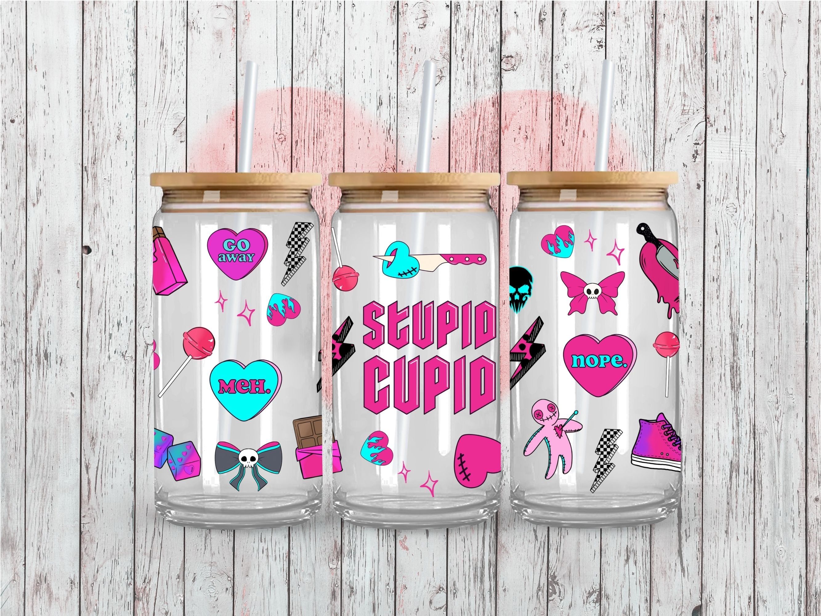Stupid Cupid UV DTF 16oz
