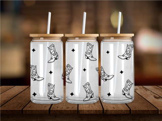 Western Boots UV DTF 16oz Wrap