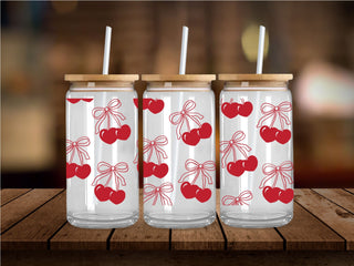 Cherry Coquette UV DTF 16oz Wrap