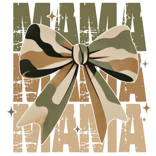 Mama Camo Coquette Bow