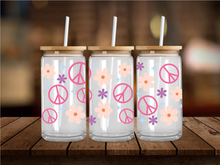 Boho Peace UV DTF 16oz Wrap
