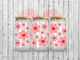 Floral Valentine UV DTF 16oz