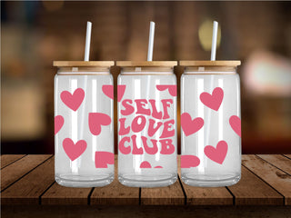Self Love Club UV DTF 16oz Wrap