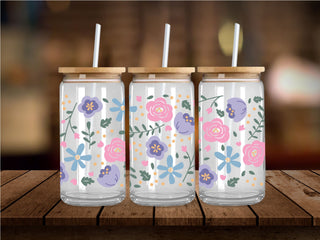 Floral UV DTF 16oz Wrap