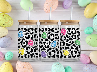 Cheetah Easter Eggs UV DTF 16oz Wrap