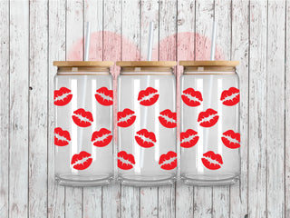 Kiss Lips UV DTF 16oz Wrap