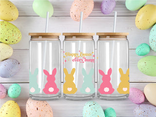 Bunny Easter Tails UV DTF 16oz Wrap