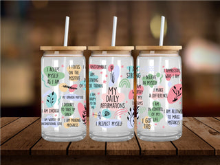 My Daily Affirmations UV DTF 16oz Wrap