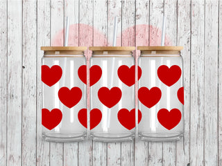 Red Hearts UV DTF 16oz