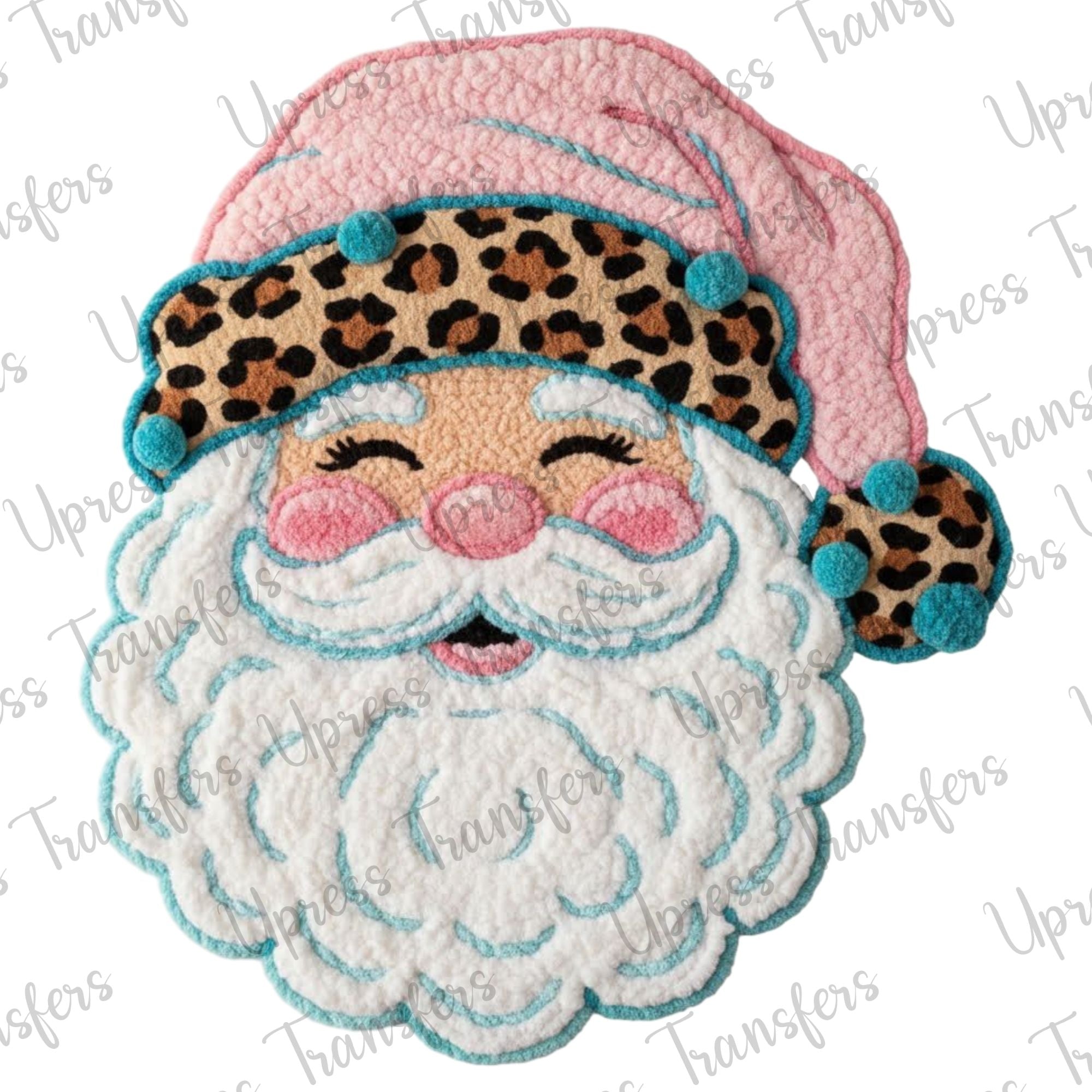 Faux Patch Santa Leopard – U Press Transfers