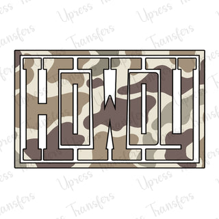Howdy Camo Rectangle
