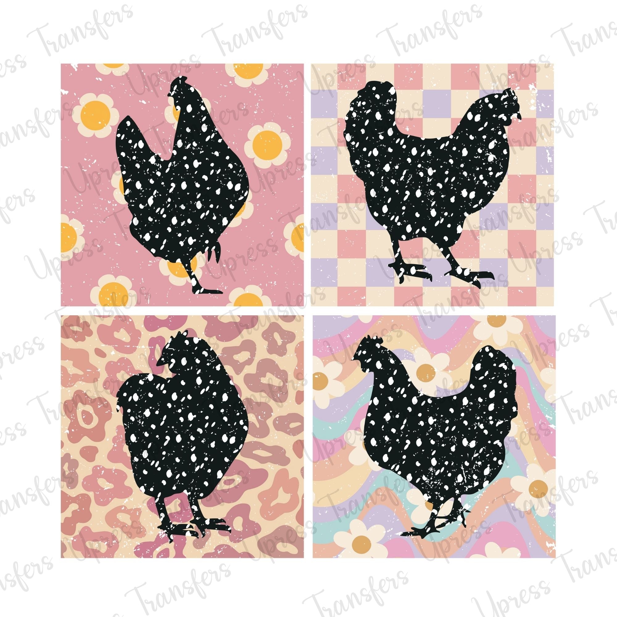 Retro Chickens