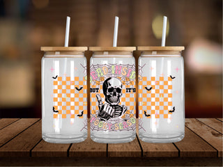 Spooky Season Skull 16 Oz Wrap