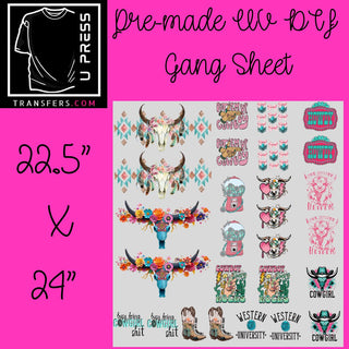 Cowgirl University UV DTF