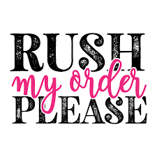 Rush Printing (Standard Shipping/Local Pickup)