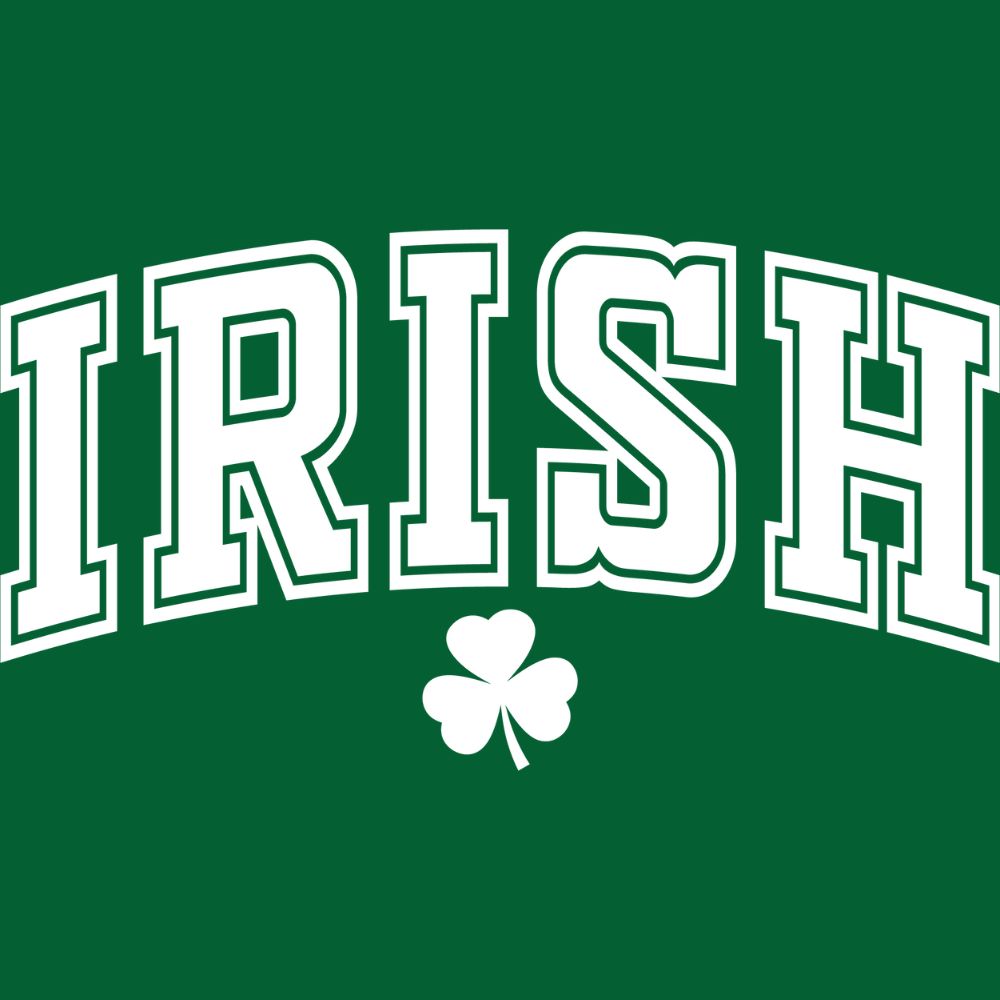 Irish White U Press Transfers