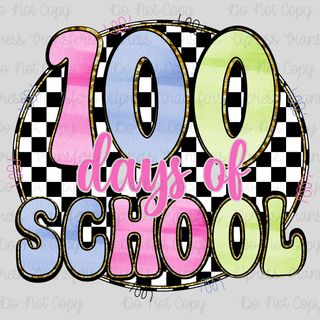 100 Days Doodle Checkered