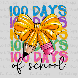 100 Days Pencil Bow