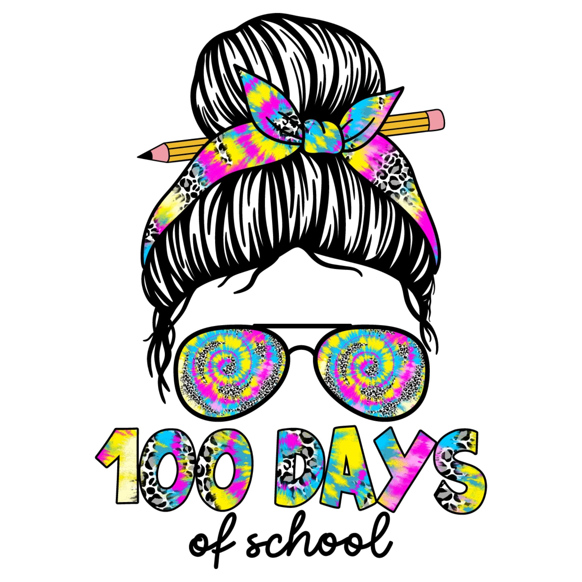 100 Days Teacher Bun