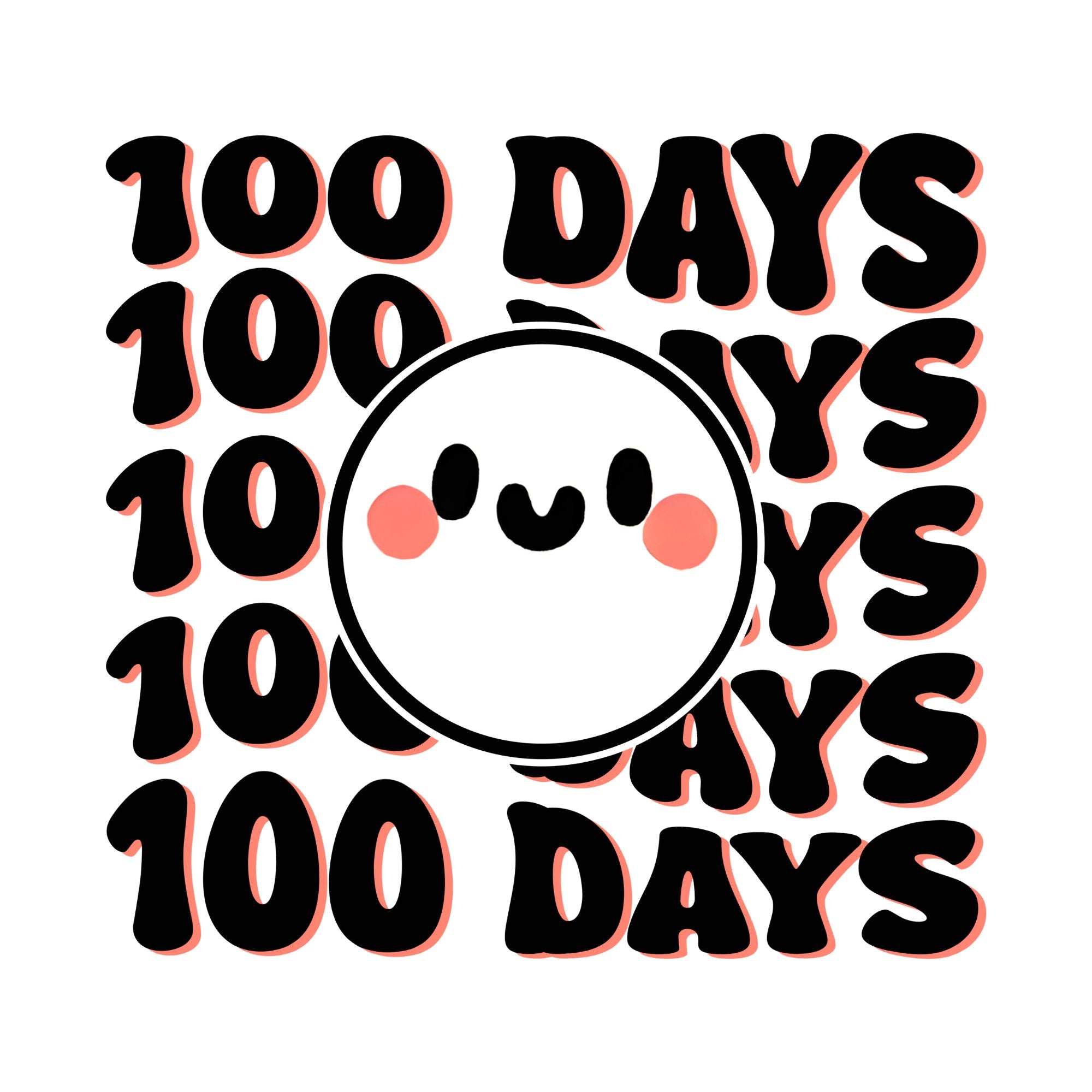 100 Days Wavy Smiley