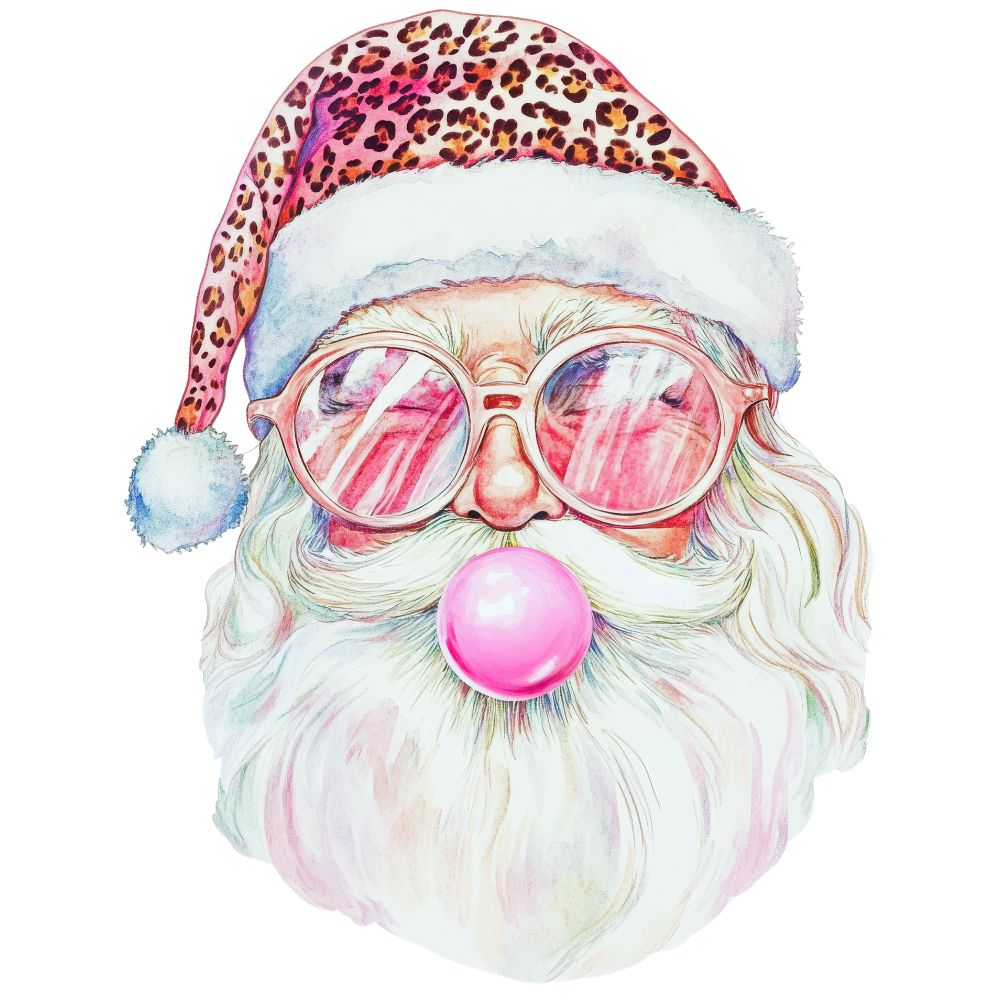 Santa Claus With Pink Hat