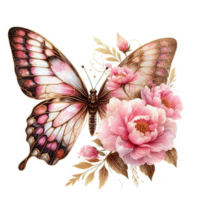 Pink and Brown Butterfly