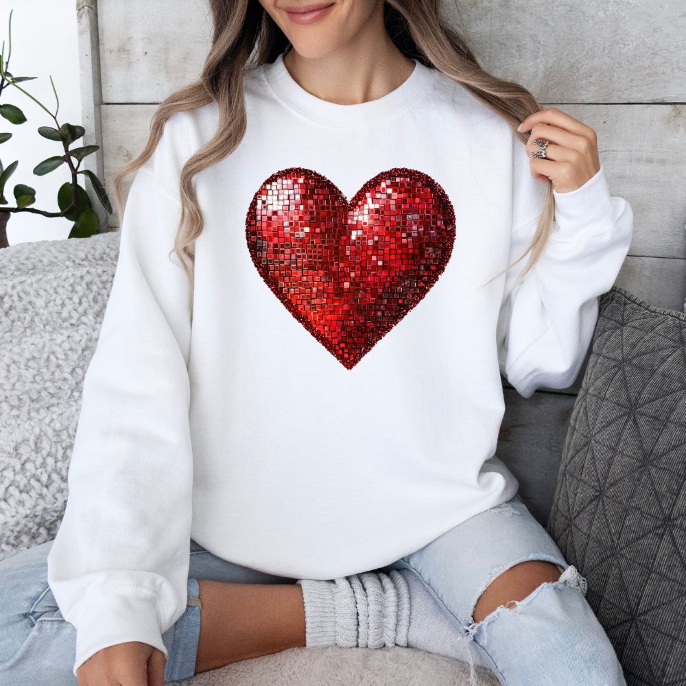 Valentines Day Red Disco Heart