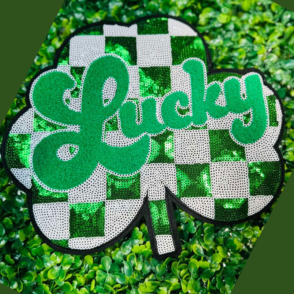 Lucky Checkered Shamrock