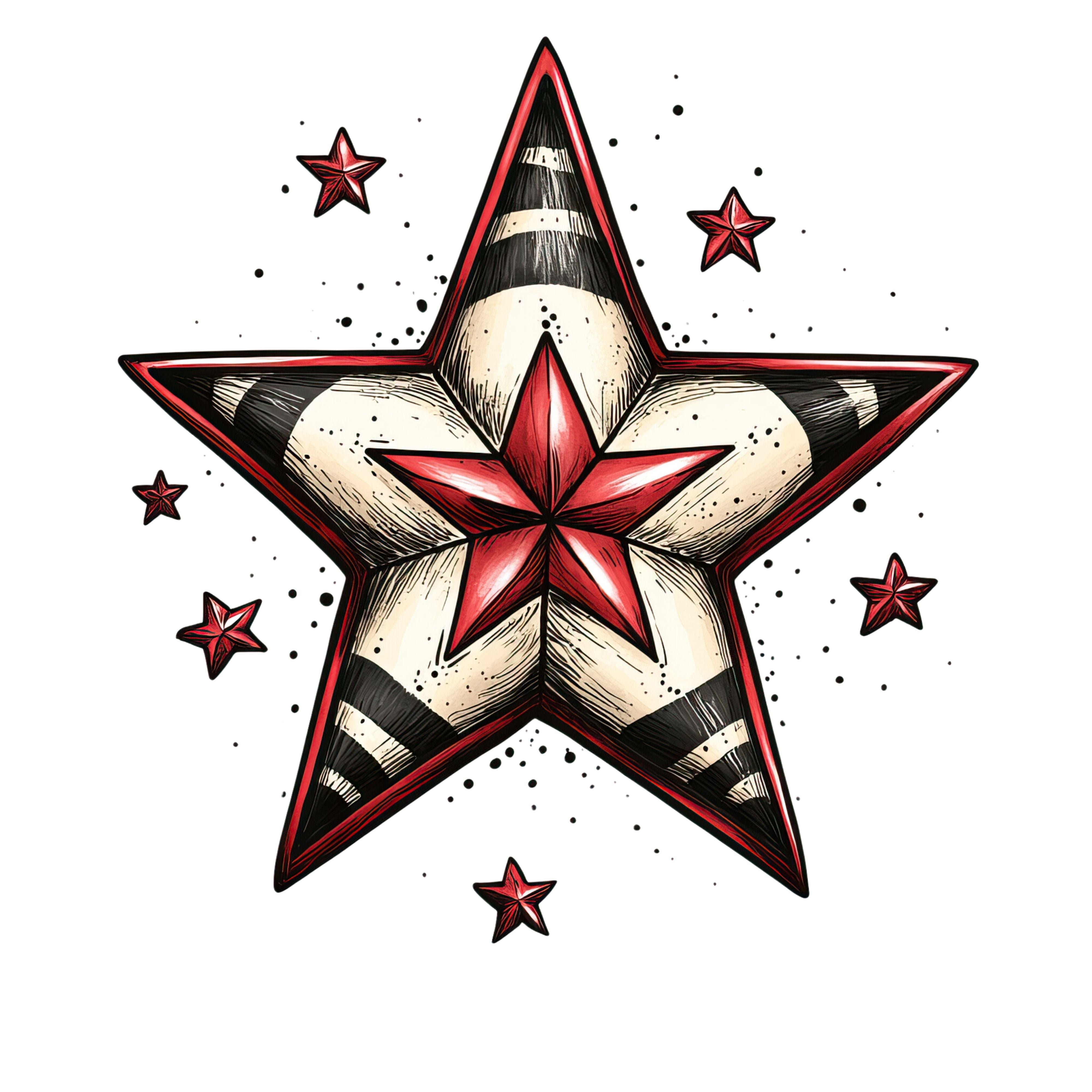 Checkered Ornament Star