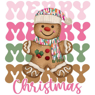 Merry Christmas Stacked Gingerbread