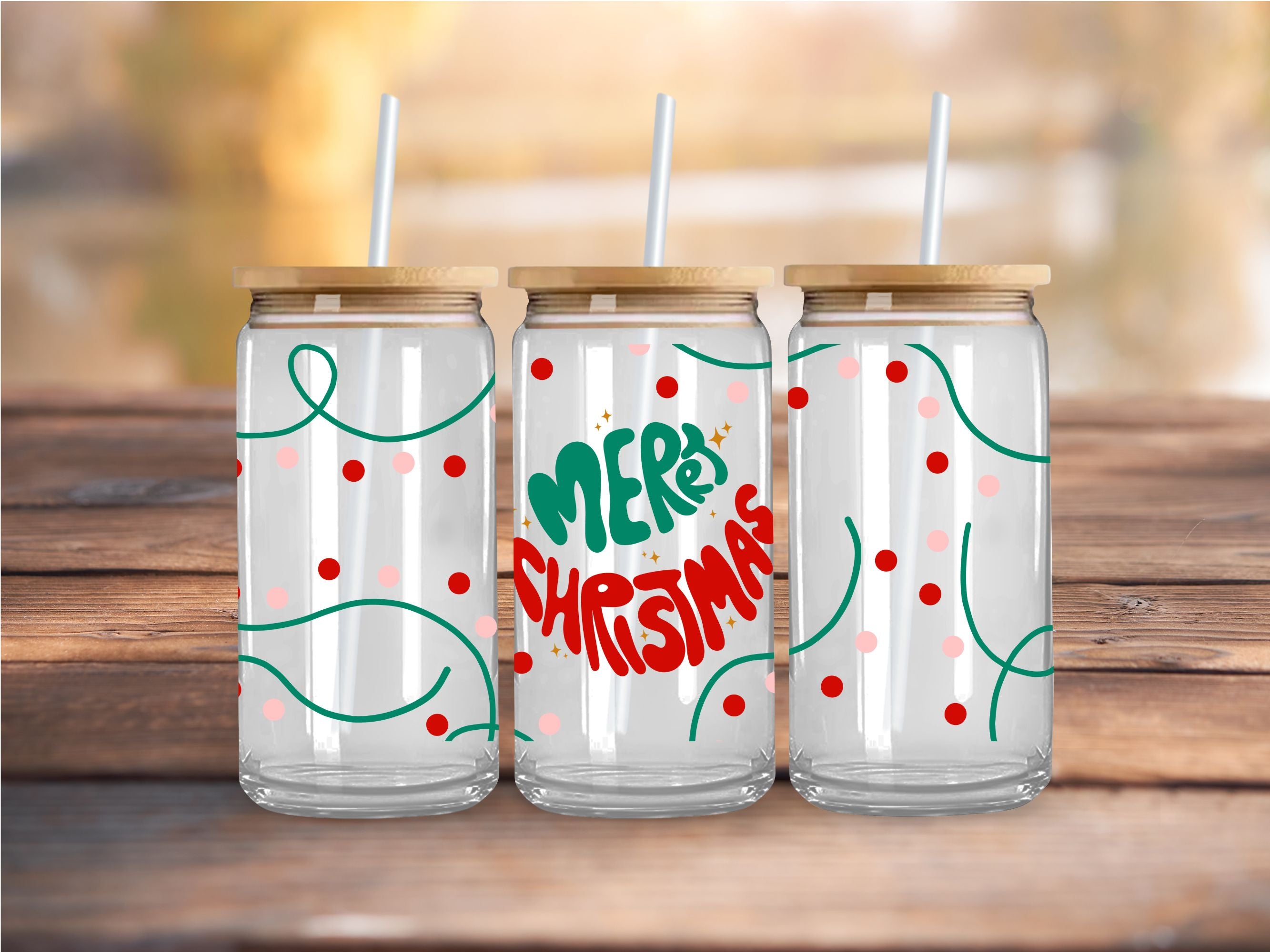 Merry Christmas Swirled