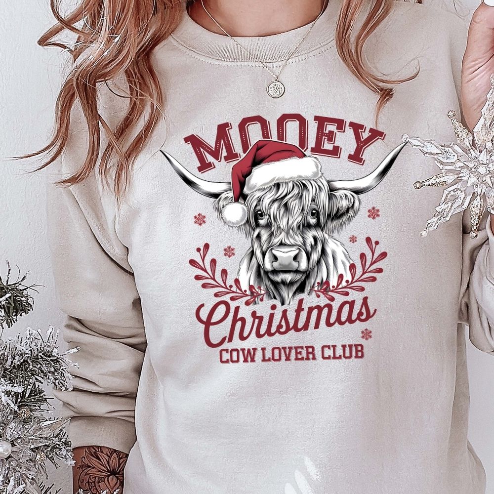 Mooey Christmas Cow Lover Club