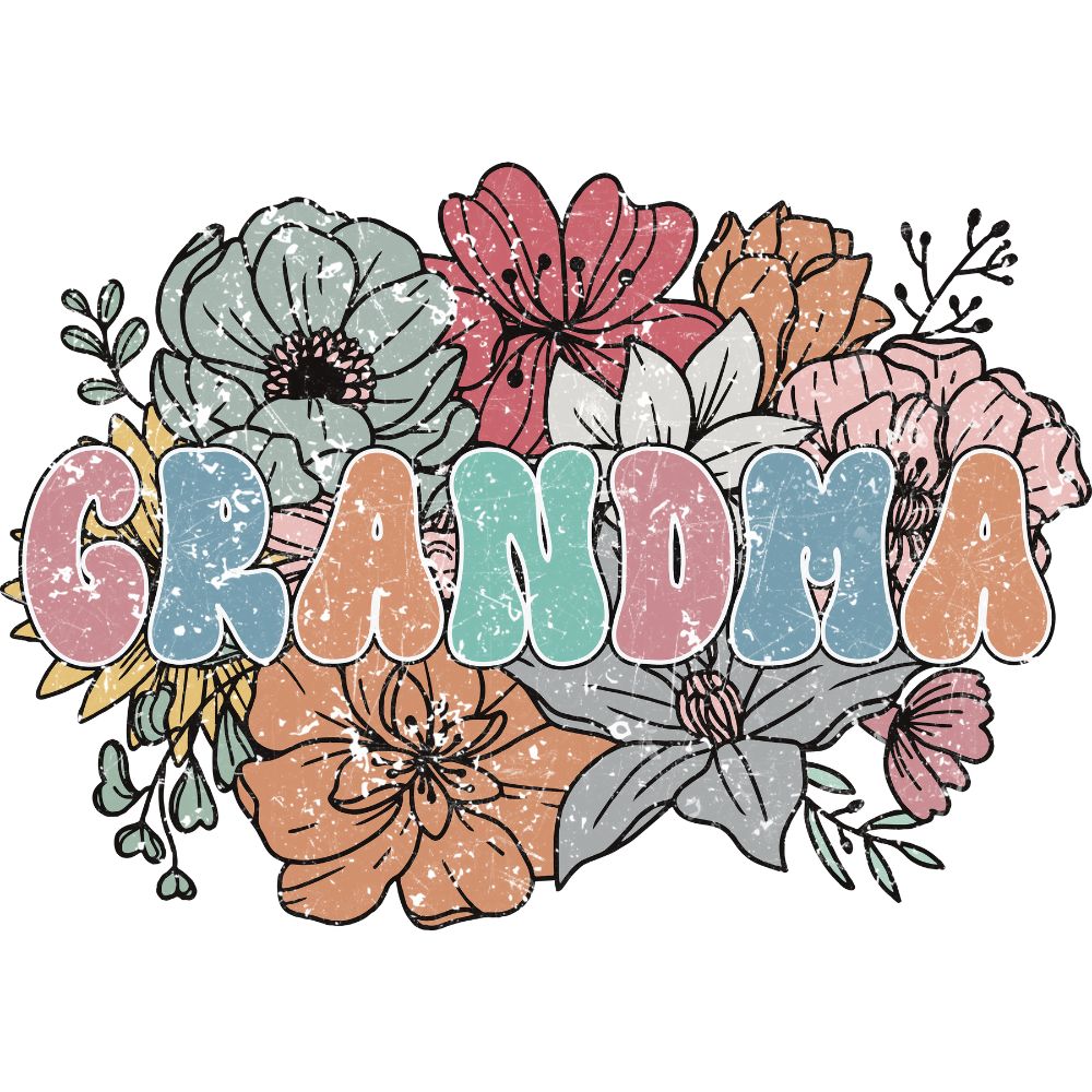 Grandma Floral Retro