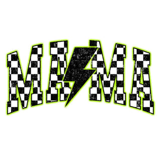 Green Neon Checkered Mama