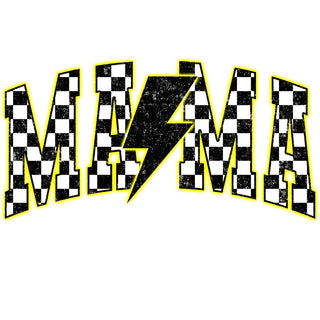 Yellow Neon Checkered Mama