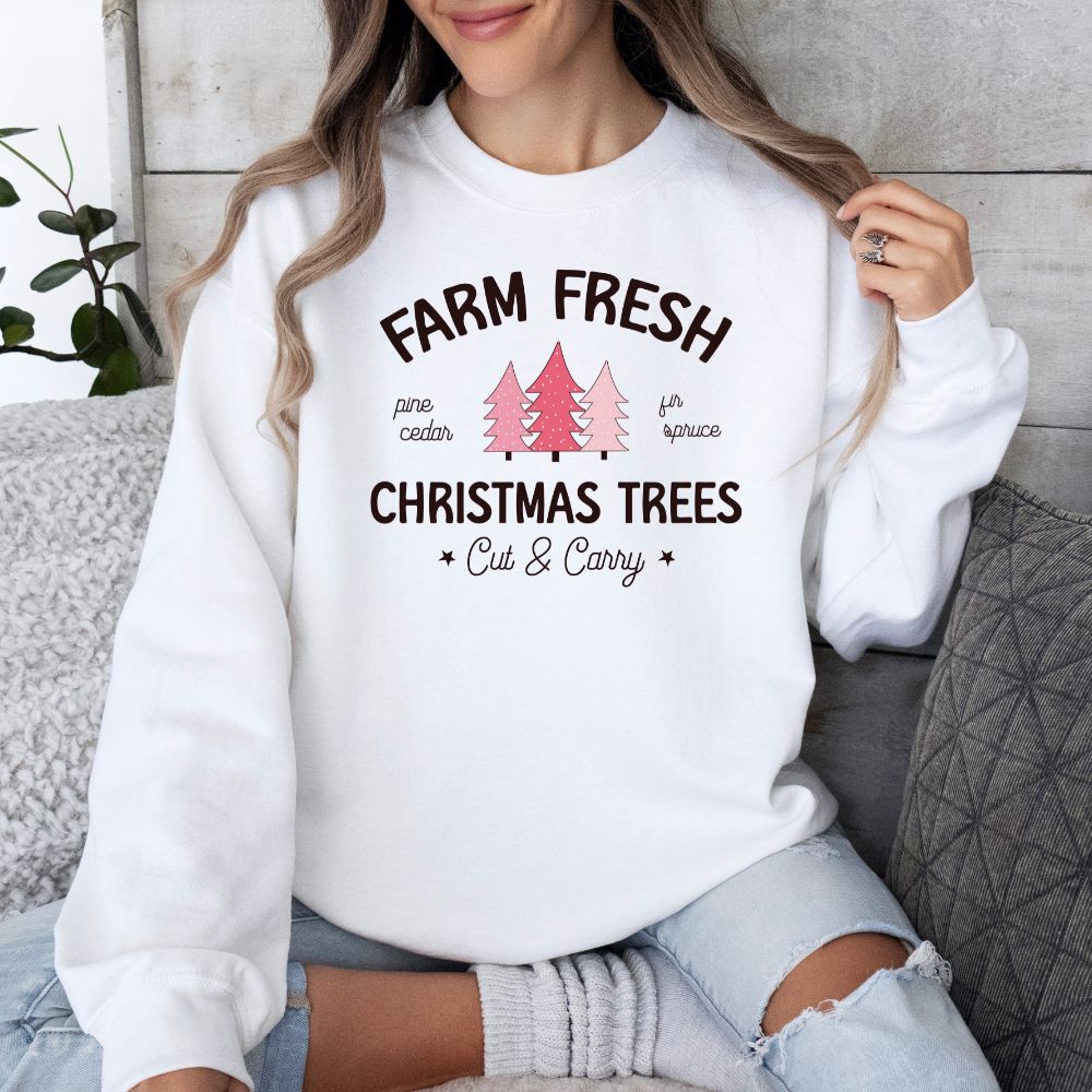 Farm Fresh Christmas Trees Pink