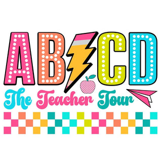 ABCD The Teacher Tour Checkered color