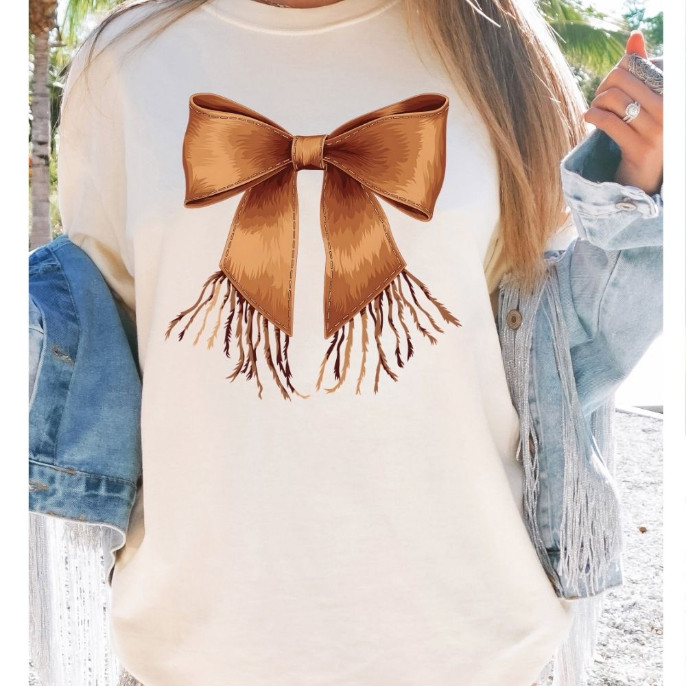 Suede Bow