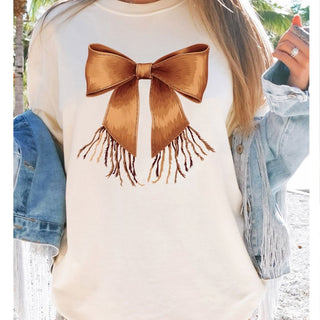 Suede Bow