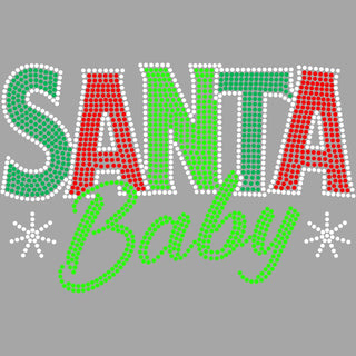 Santa Baby Red and Green Dots