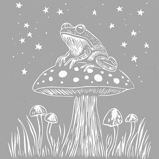 Toad On A Mushroom