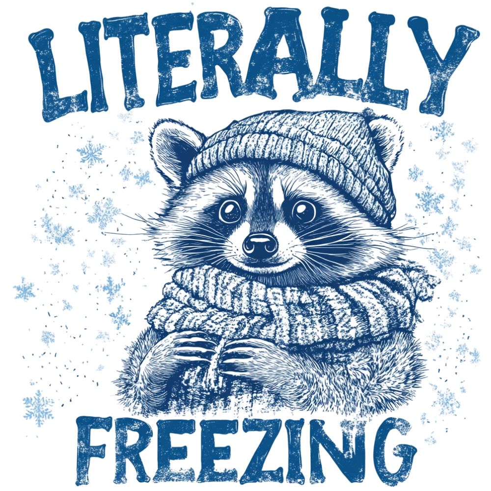 Literally Freezing Racoon